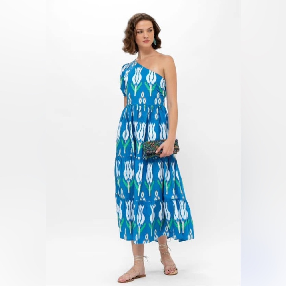 Oliphant one shoulder maxi